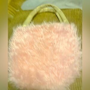 Pink Faux Fur Fluffy Purse